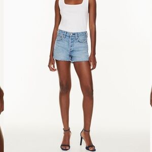 Aritzia Denim Forum “The Yoko Hi-Rise Jean Short”